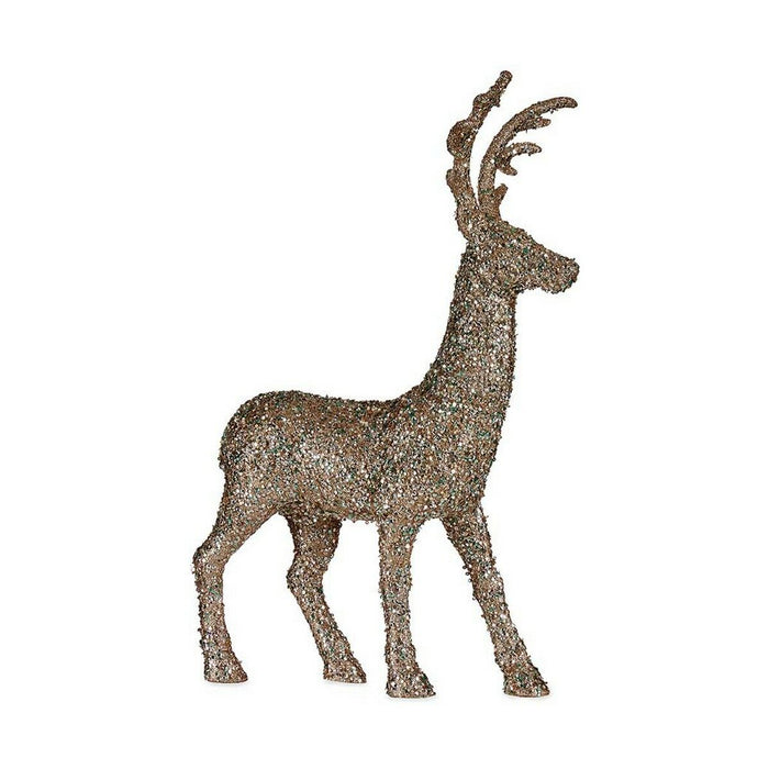 Decoration Large Reindeer 23 x 74,7 x 45 cm Mint Plastic champagne