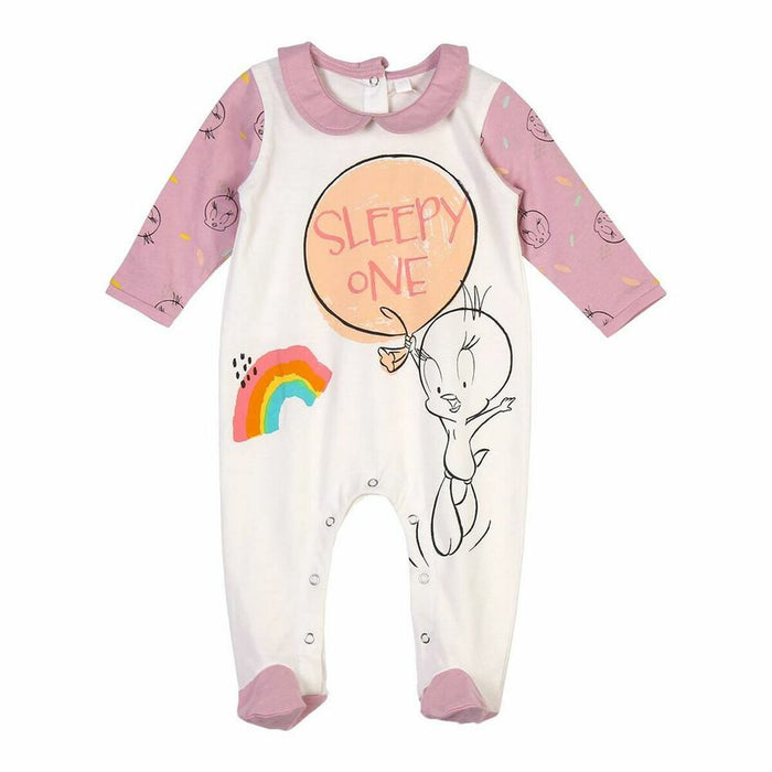 Baby's Long-sleeved Romper Suit Looney Tunes Pink