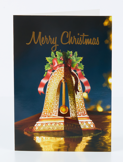 Ducklingcards 3D Greeting Cards - X-mas Bell