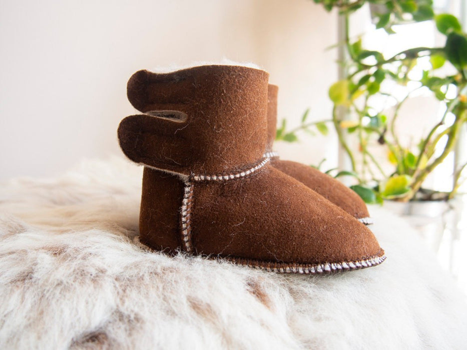 Baby Brown Sheepskin Boots.